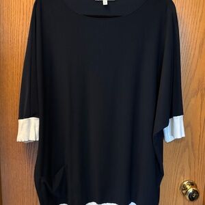 Sympli Navy and Cream Tunic